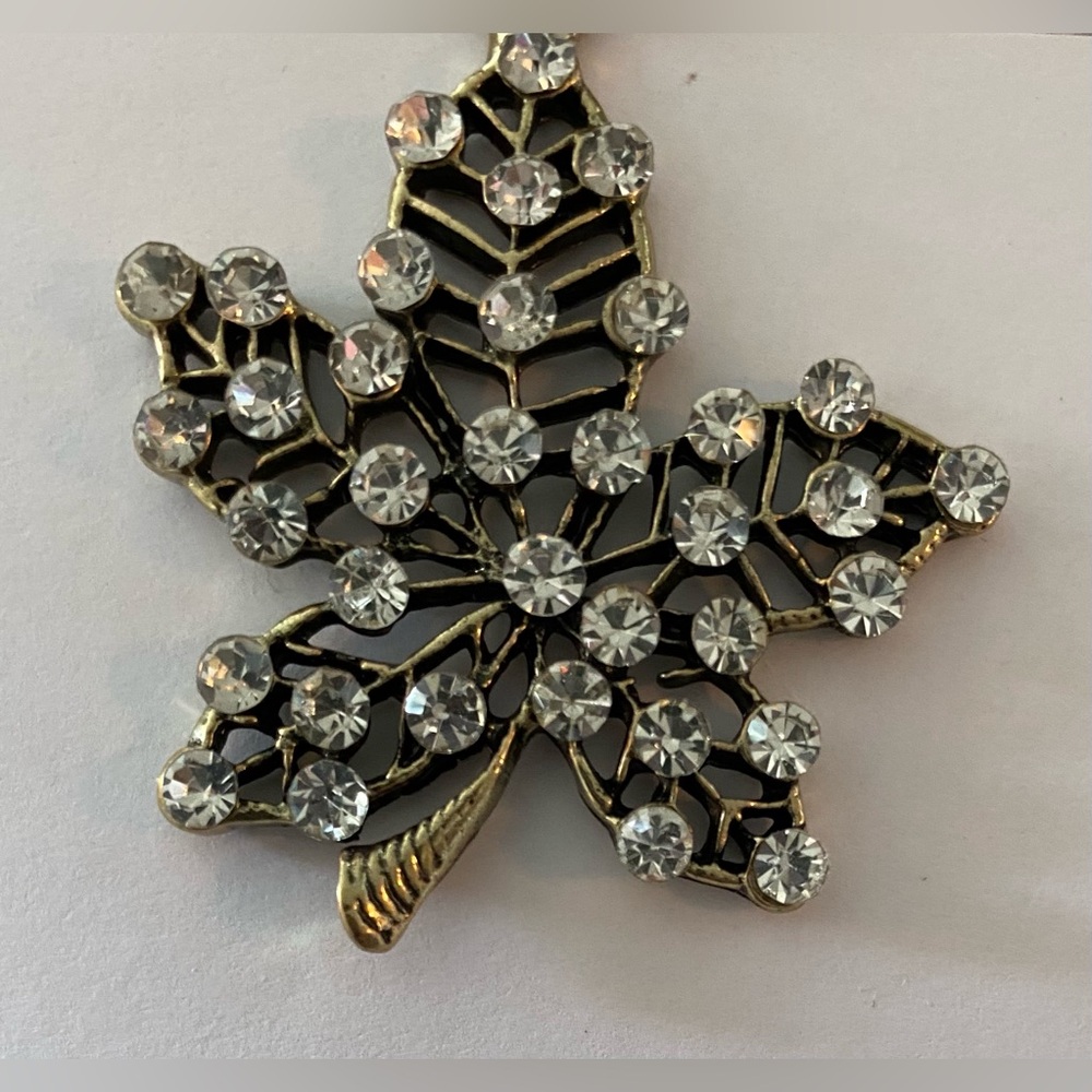 Gold Leaf with Rhinestones NEW Designed by Tori Spelling